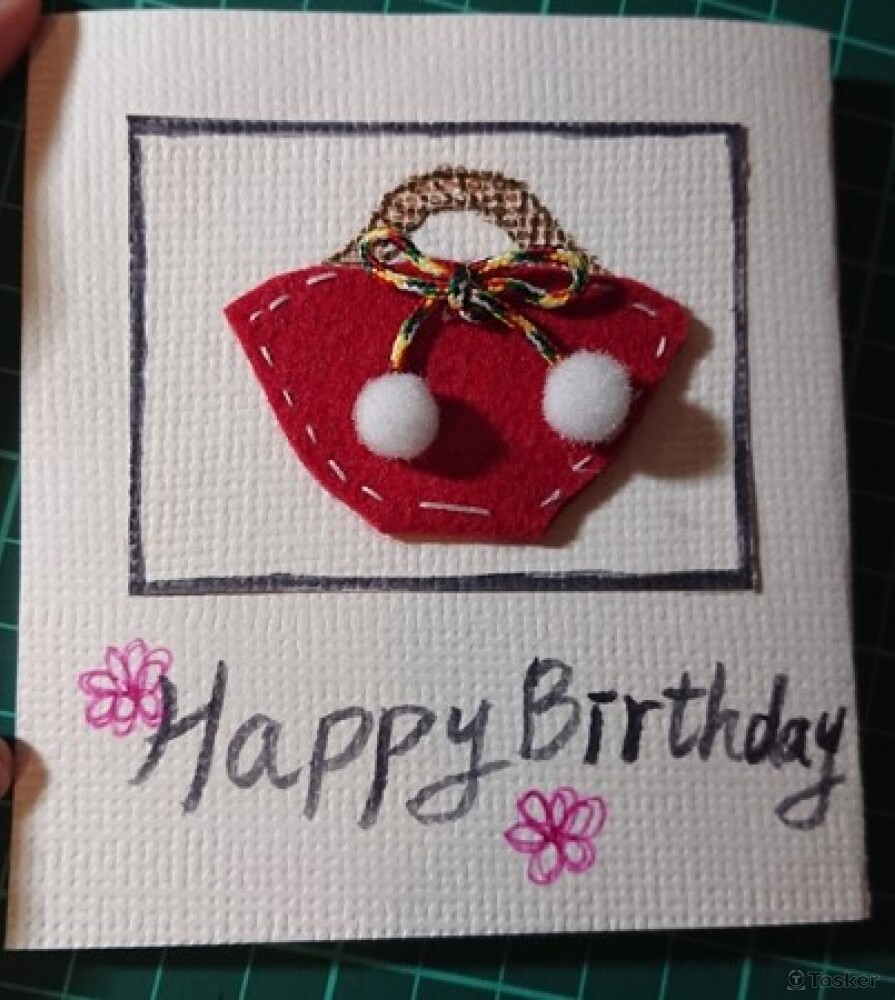 手工母親生日賀卡-正面