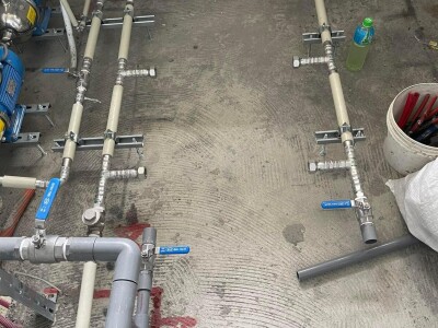 熱水器、軟水機、太陽能管路配置