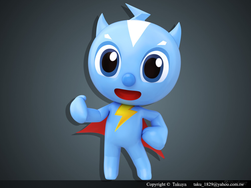 閃電寶3D公仔-聯繫製作專線Line：takuwu