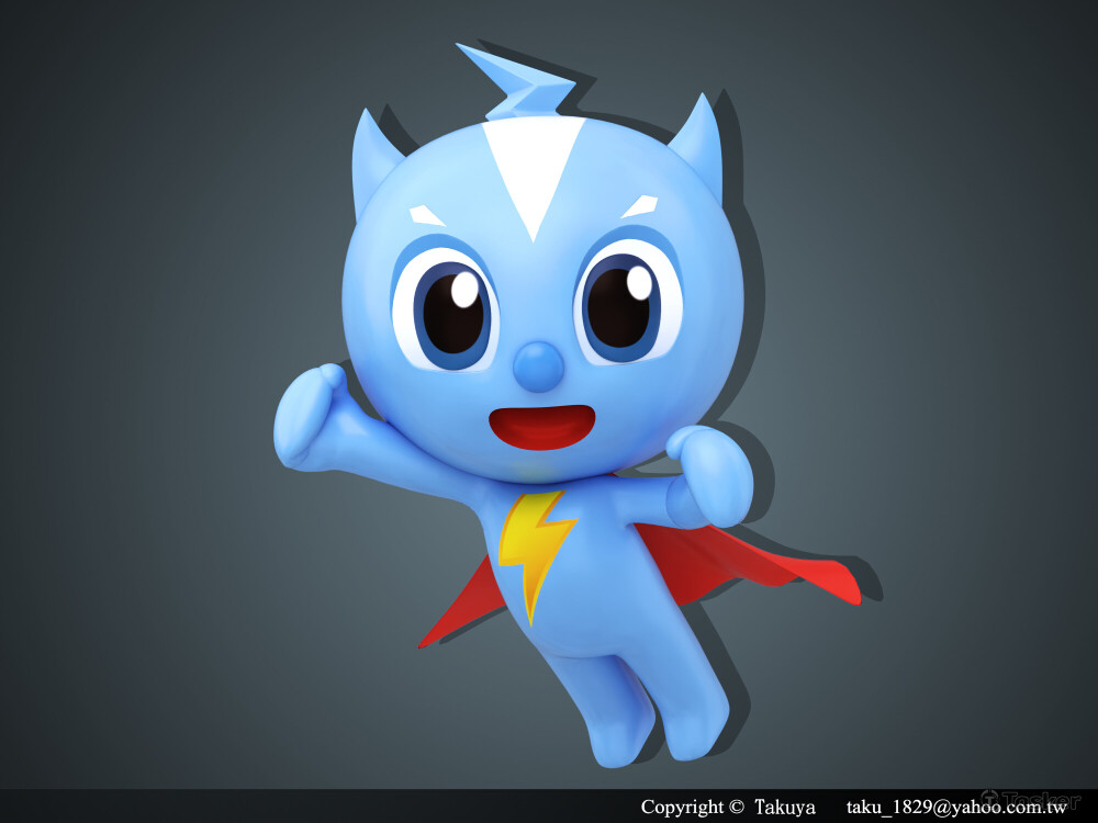 閃電寶3D公仔-聯繫製作專線Line：takuwu