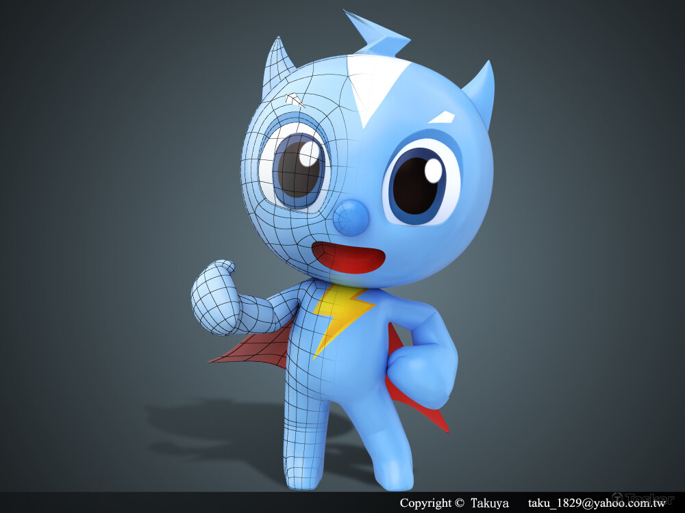 閃電寶3D公仔-聯繫製作專線Line：takuwu