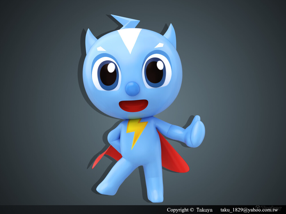 閃電寶3D公仔-聯繫製作專線Line：takuwu