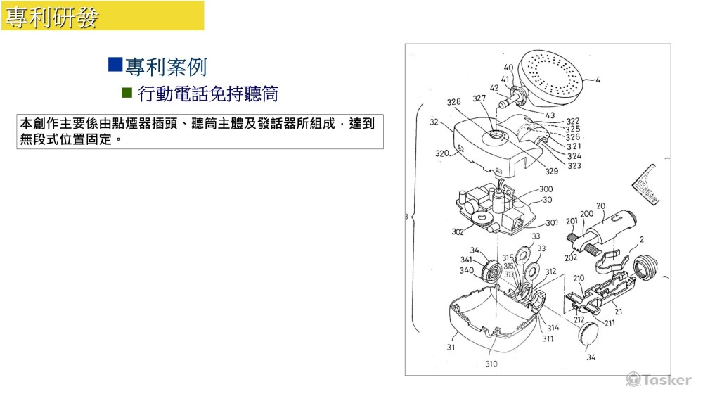 專利發展_行動電話免持聽筒