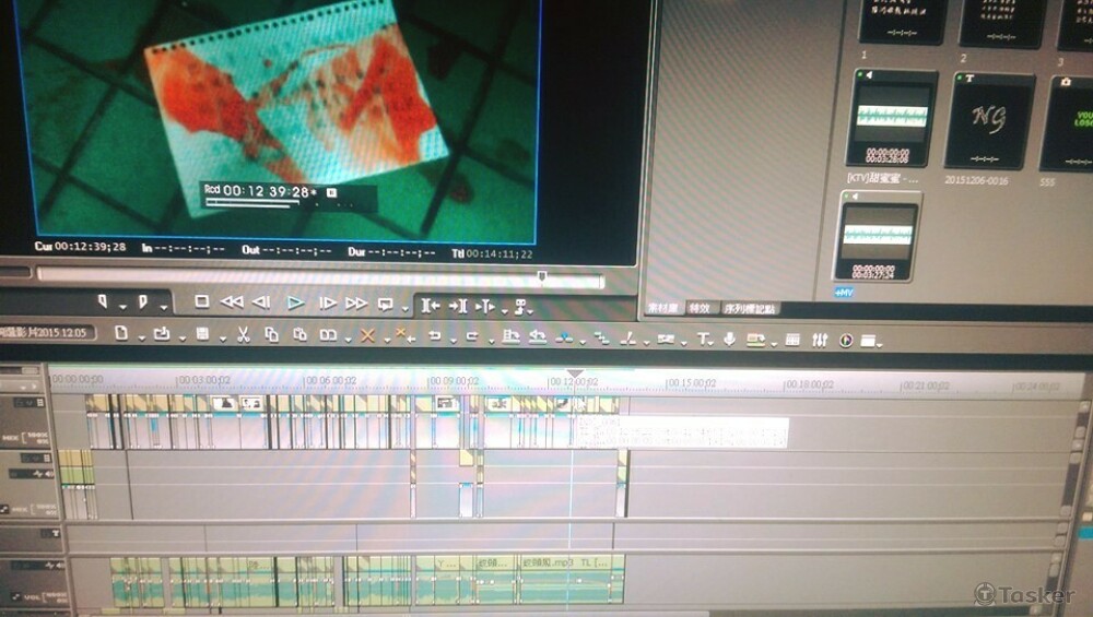 學生時期剪輯影片過程