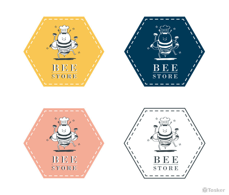 BeeStore餐車品牌LOGO設計