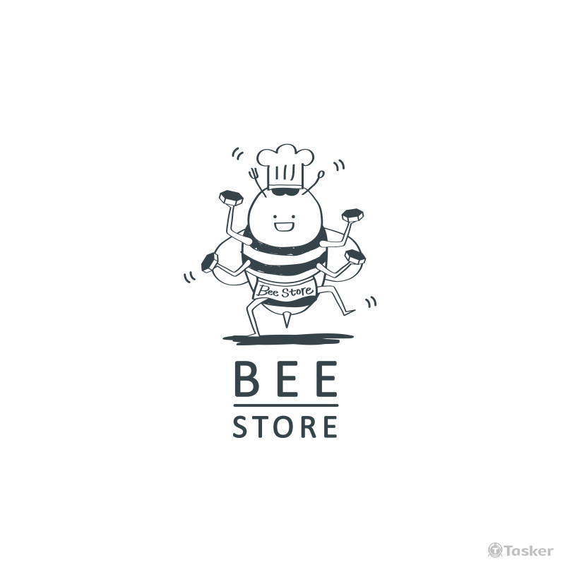 BeeStore餐車品牌LOGO設計