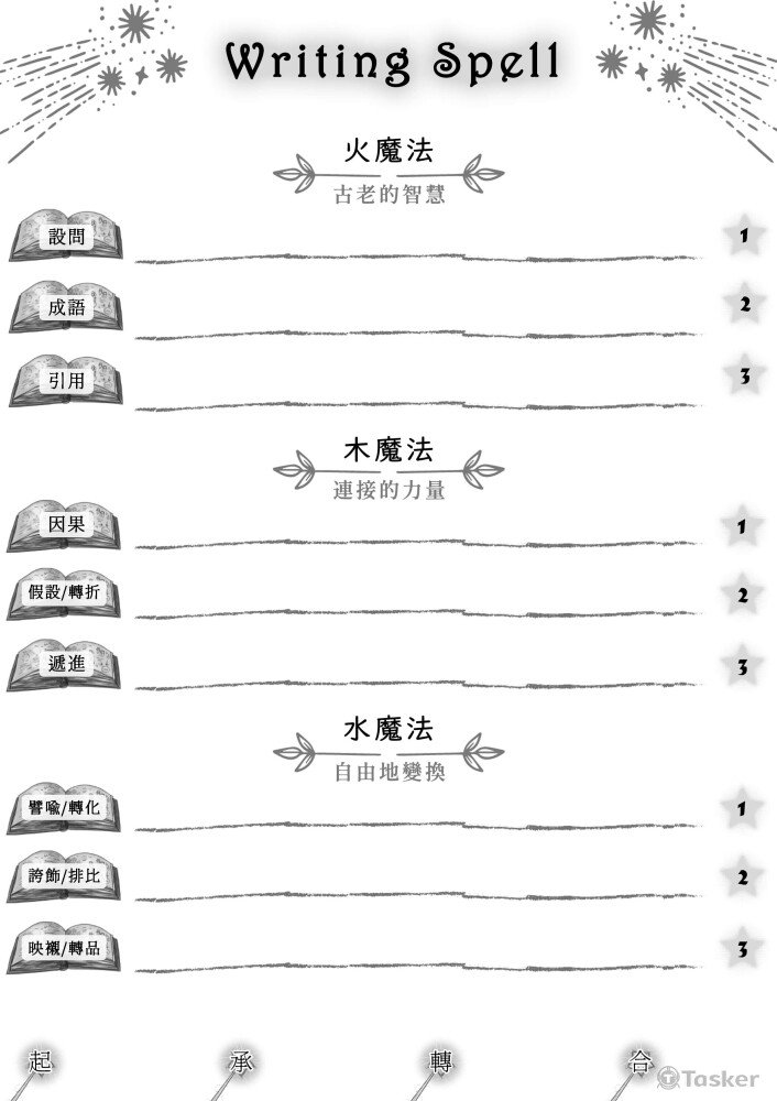 ［學習單］修辭、連接詞練習