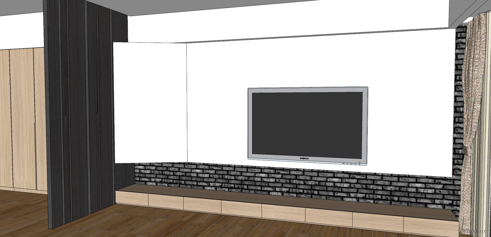 景上瀞劉府客廳電視牆