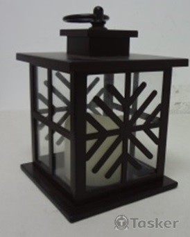 Metal Lantern with LED Light