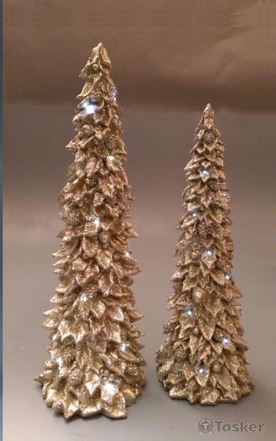 Poly Tabletop Tree with LED Lights