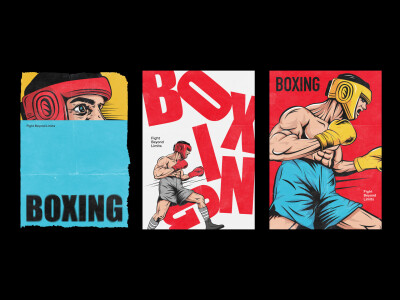 拳擊海報設計