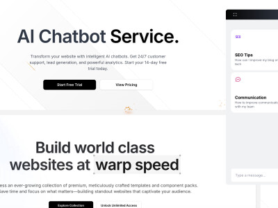 網頁附屬聊天機器人
