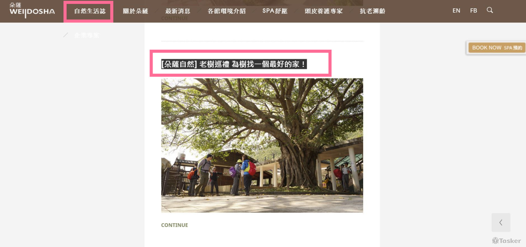 朵薩SPA自然生活誌採訪內文-[朵薩自然] 老樹巡禮 為樹找一個最好的家！