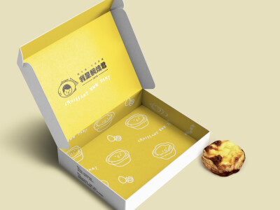 蛋塔｜紙袋、紙盒設計