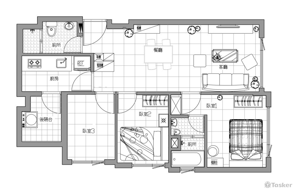 室內設計平面配置圖