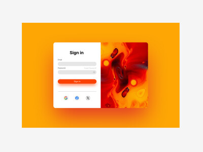 Login in page 設計