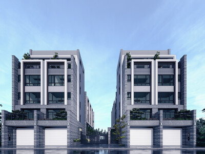 鑫富御建設 清森 Ⅱ - 建築外觀渲染