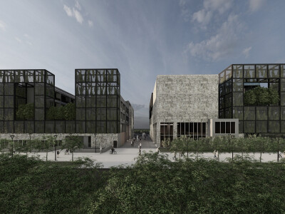 中國溧陽博物館國際競圖 - 建築外觀渲染