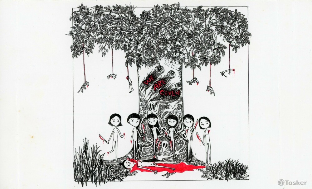 陳綺貞《Sentimental Kills》單曲封面封底內插畫（2003）