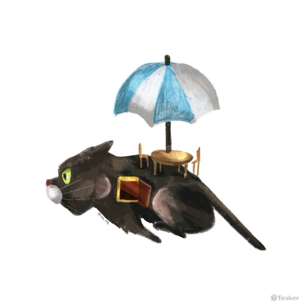 陽台禁止奔跑喔