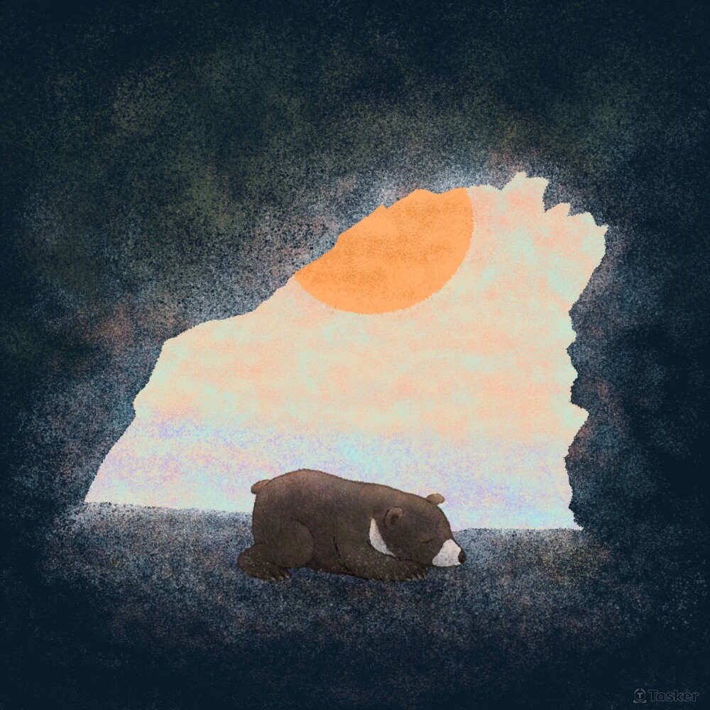 元旦視覺提案＿神明海灘的晨曦（電繪）