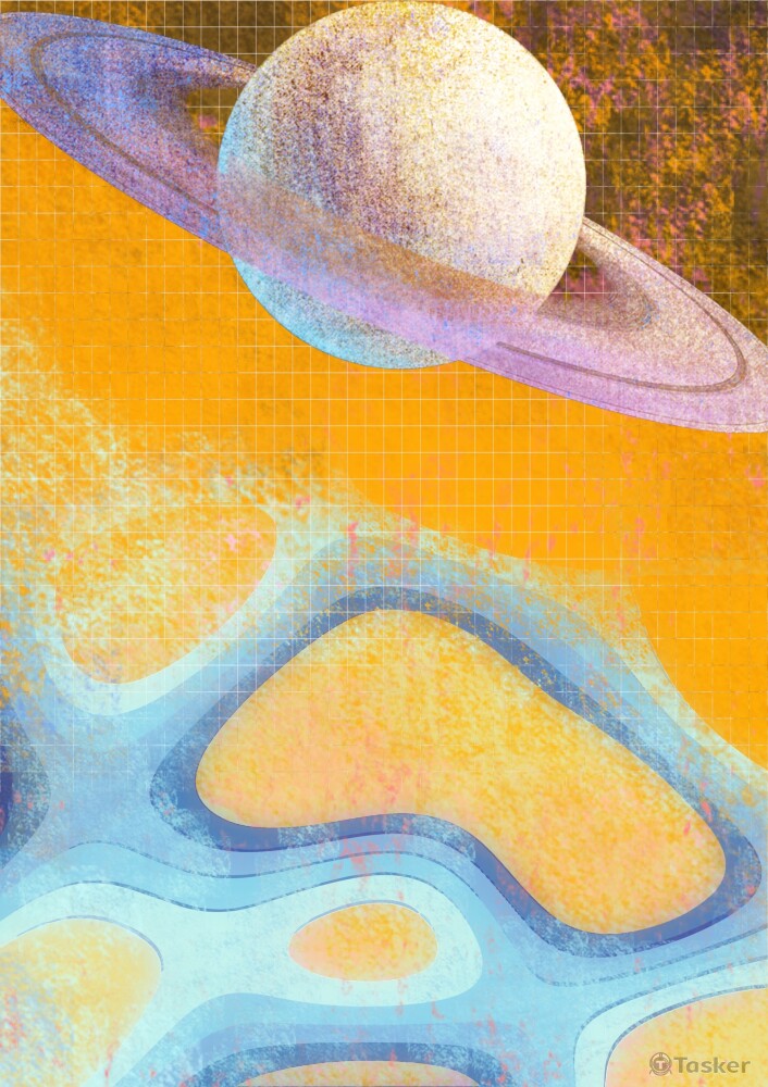 未來趴活動視覺＿行星引潮（電繪）