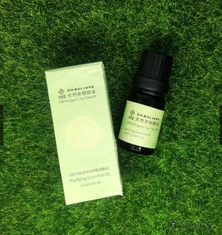 茶樹精油貼紙及紙盒包裝設計