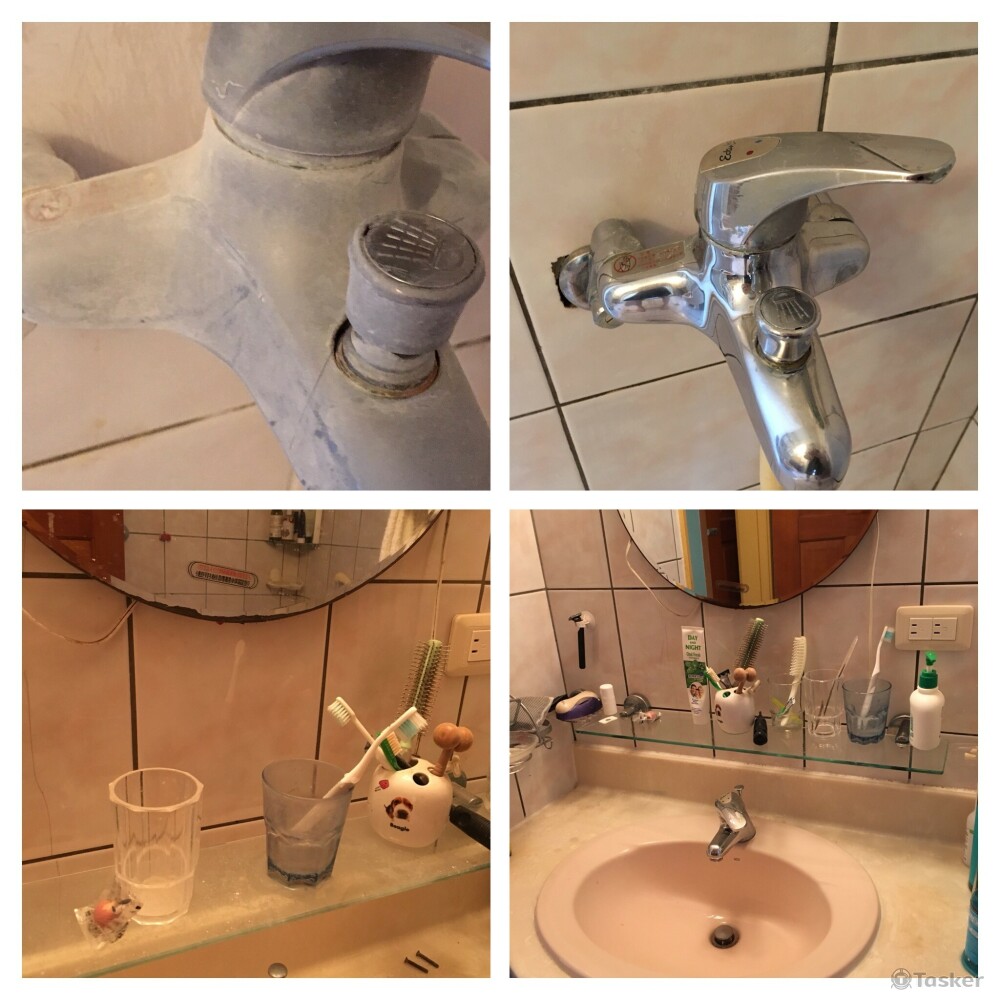 浴廁五金清潔前後2~