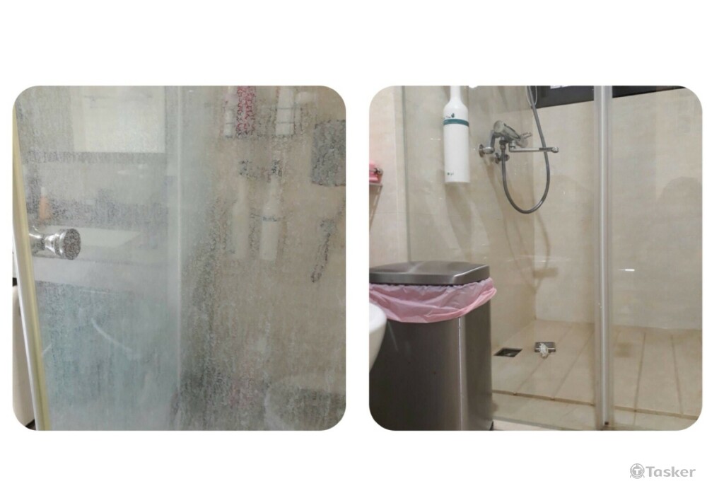 廁所水垢清潔前後~