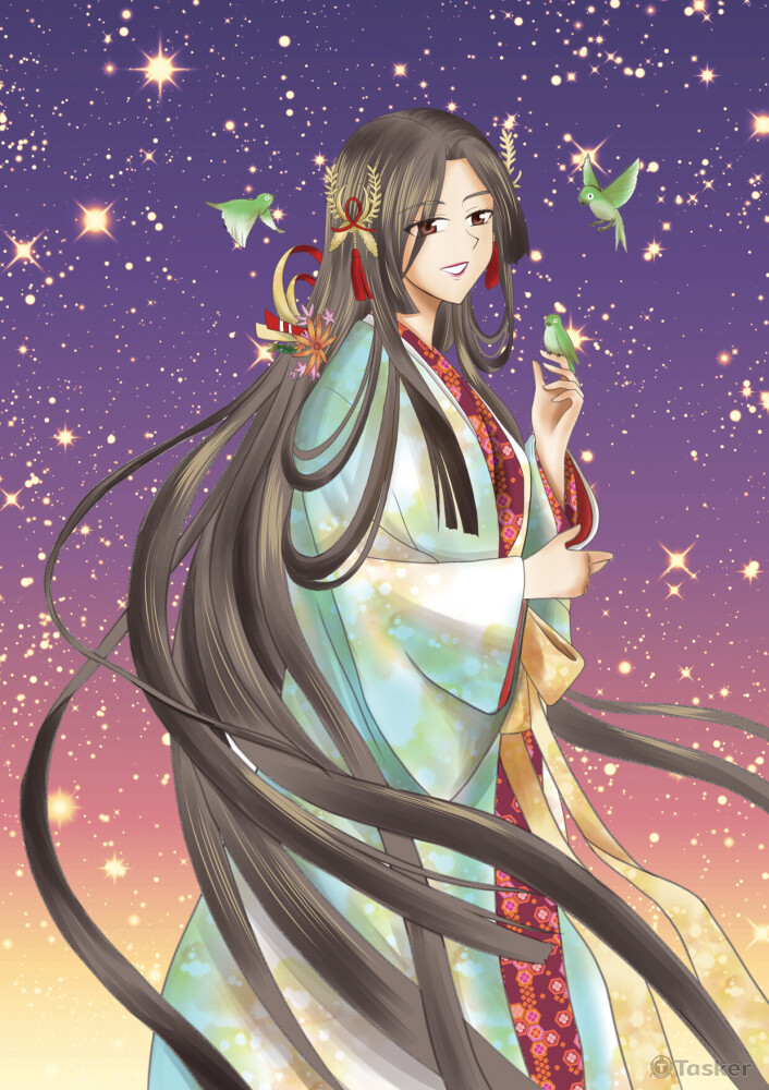 電玩《戰國大河》阿市一角臨摹圖