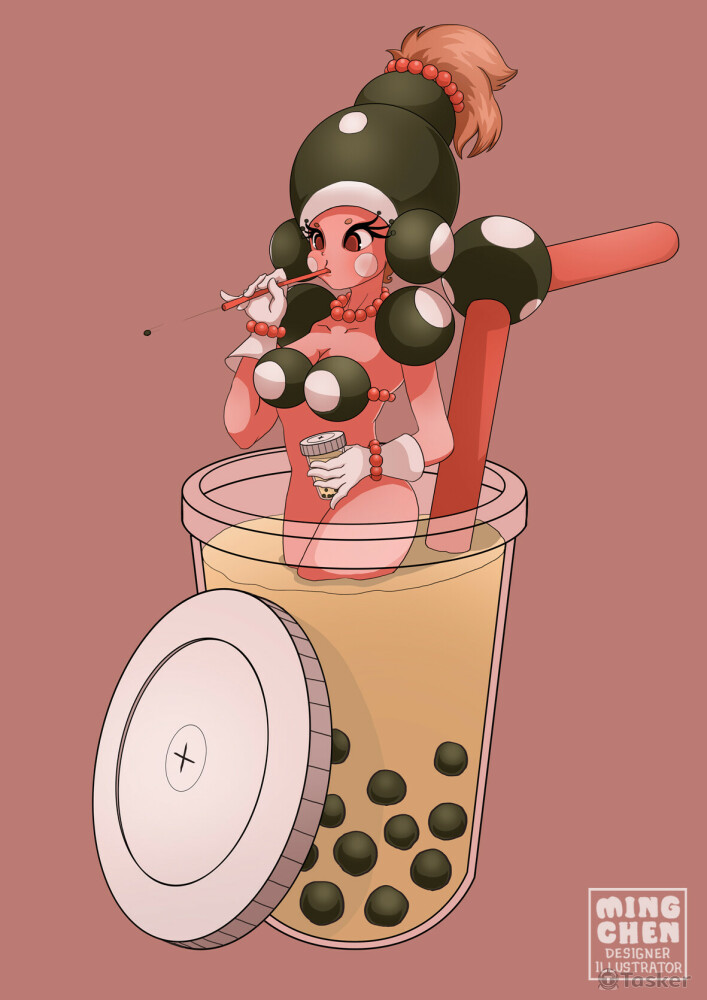 角色設計_珍珠奶茶