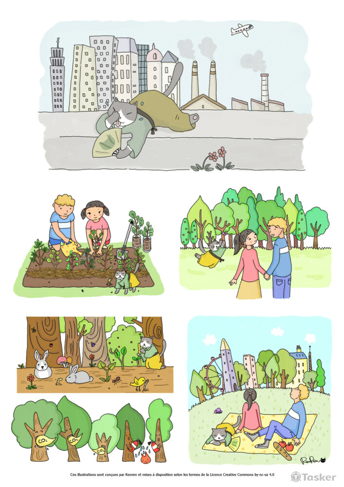 法國兒童刊物插畫