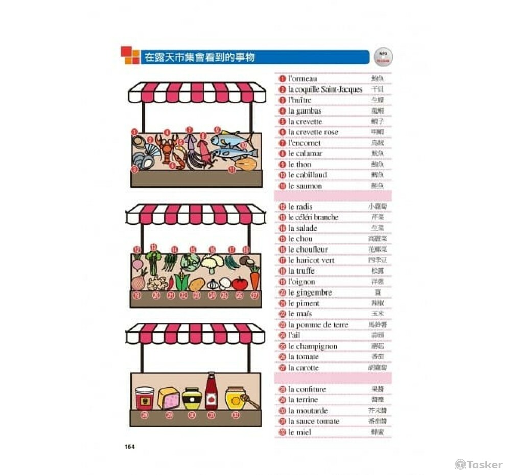 法文學習書插畫