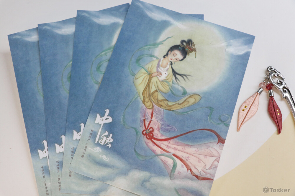 中秋節嫦娥插畫