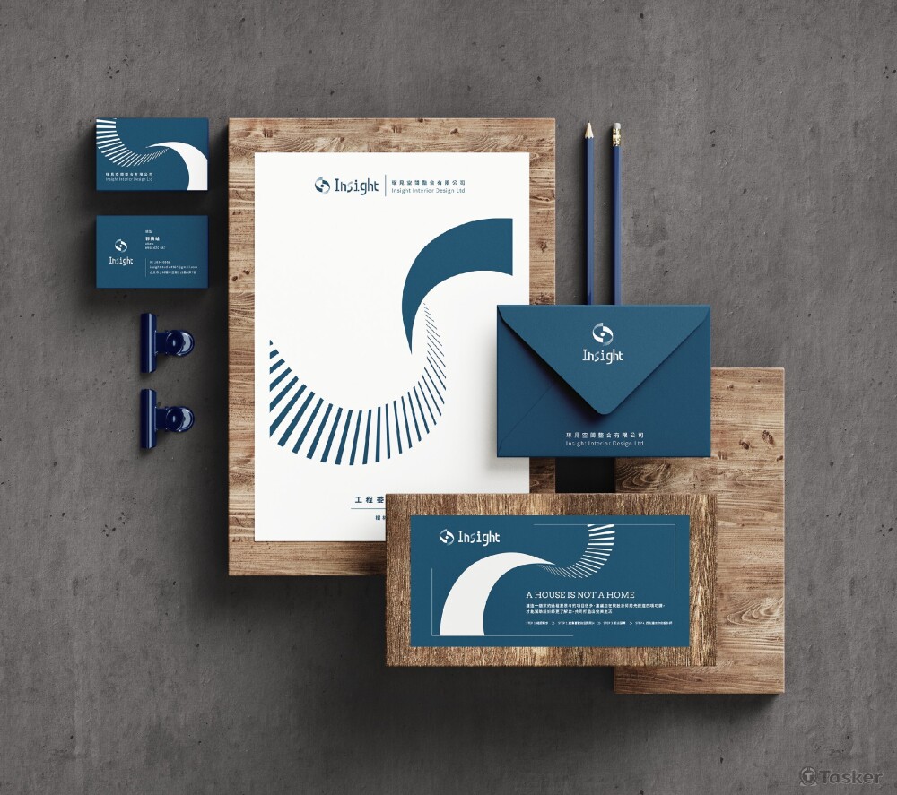 琢見空間整合有限公司名片/記錄表封面/信封