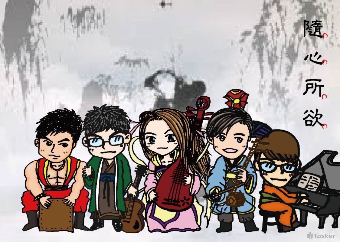 樂團Ｑ版人物設計