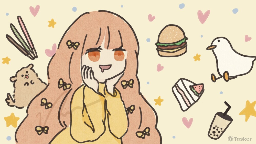 桌布(小動物+食物)