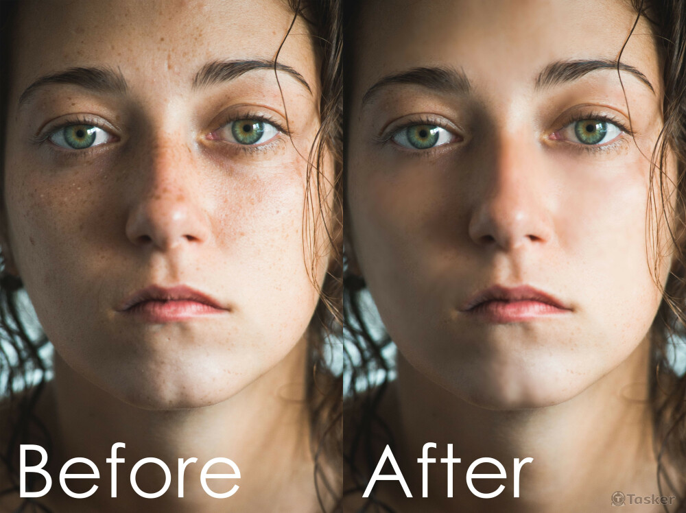 修圖前與修圖後