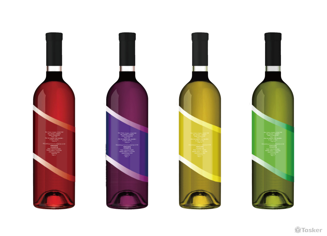 水果酒包裝設計 瓶身背面