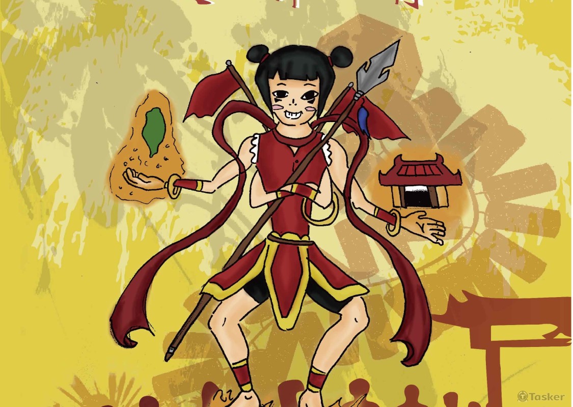 台灣廟會的海報作業