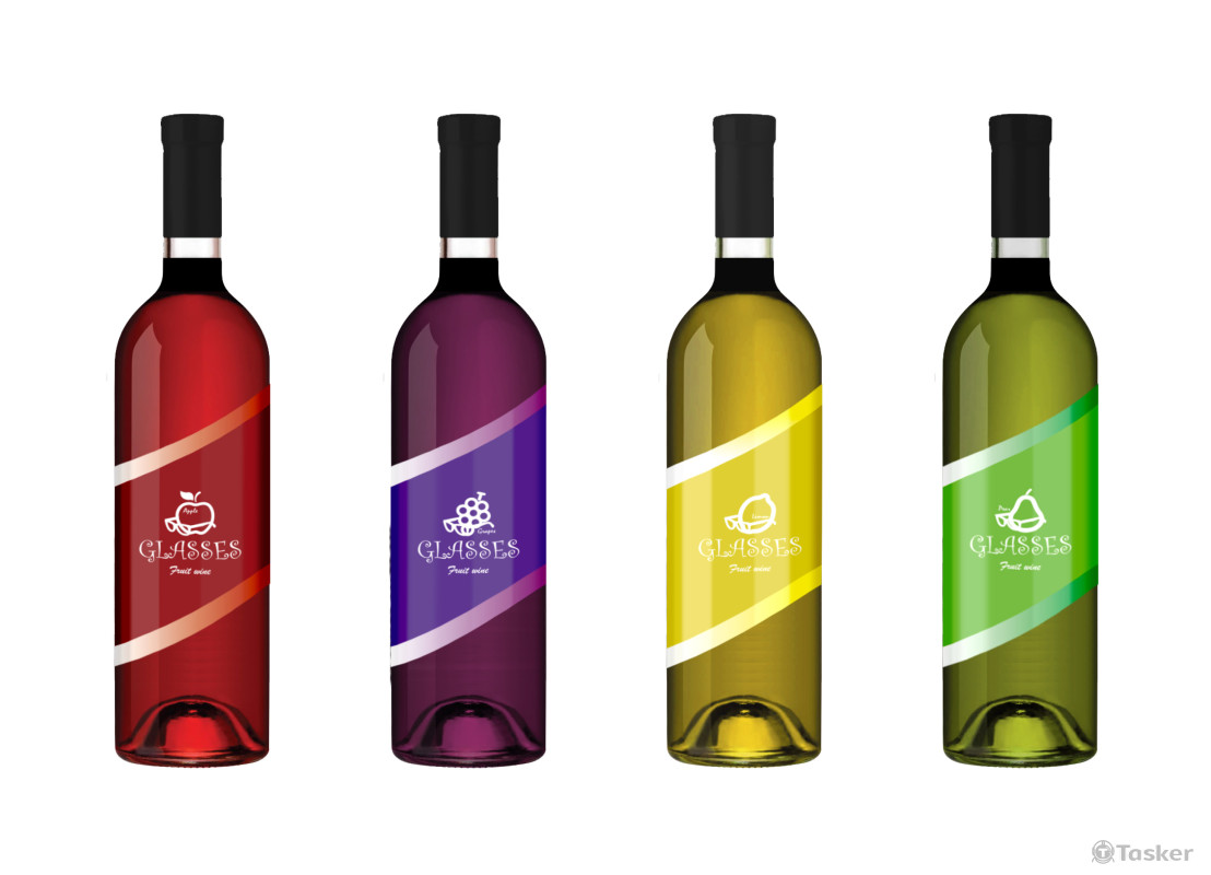 水果酒包裝設計 瓶身正面