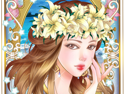 慕夏風插畫設計