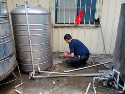 水塔移位安裝、屋頂防水、管路修改