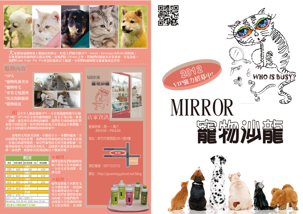 寵物沙龍DM設計