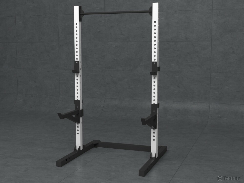 深蹲架配色渲染-白