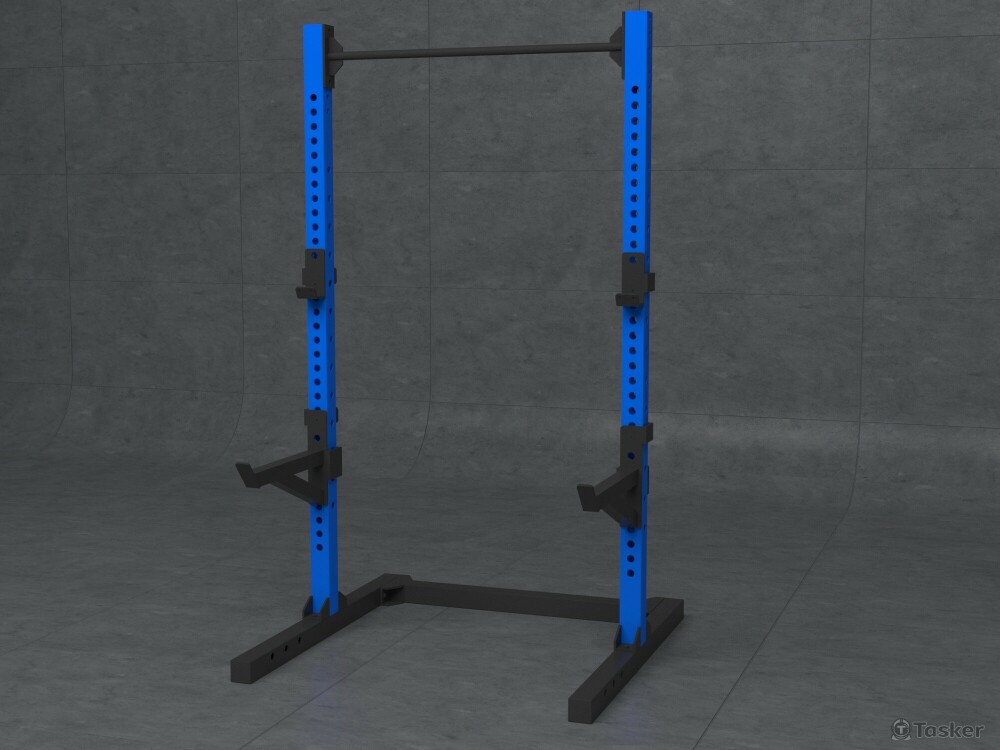 深蹲架配色渲染-藍