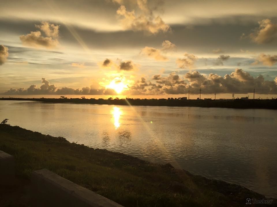 入秋時的夕陽