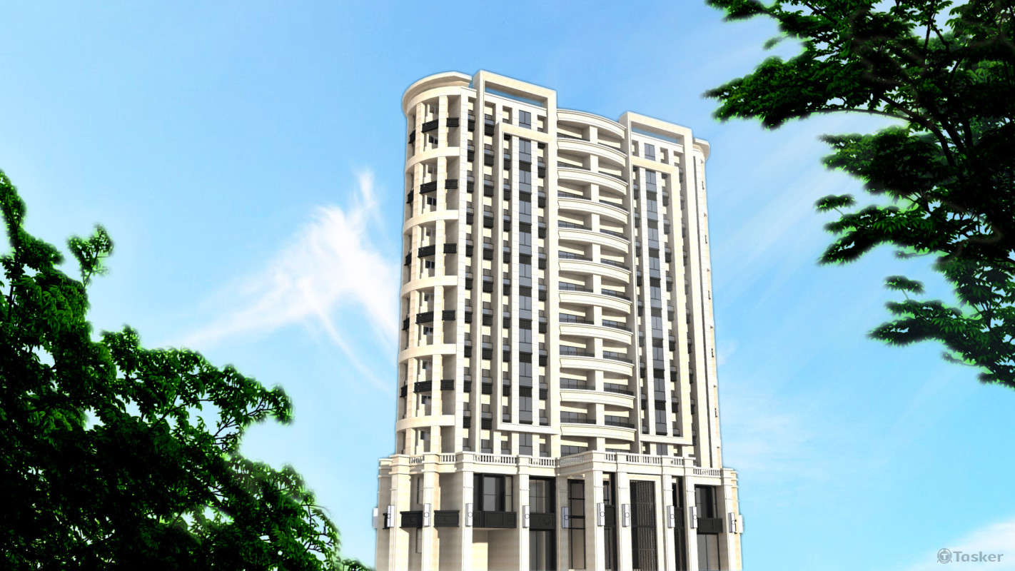 建築外觀效果圖2