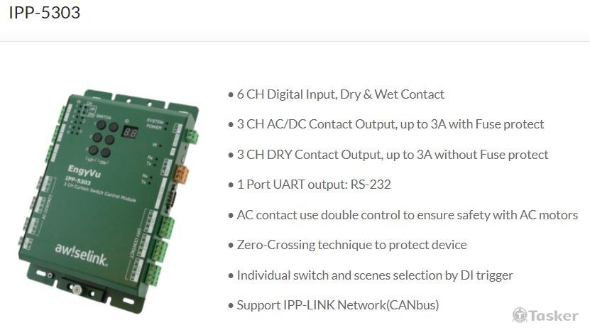 IPP-5303  3CH Curtain Switch Control Module