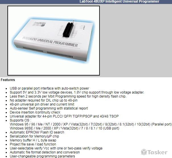 LabTool-48UXP Intelligent Universal Programmer